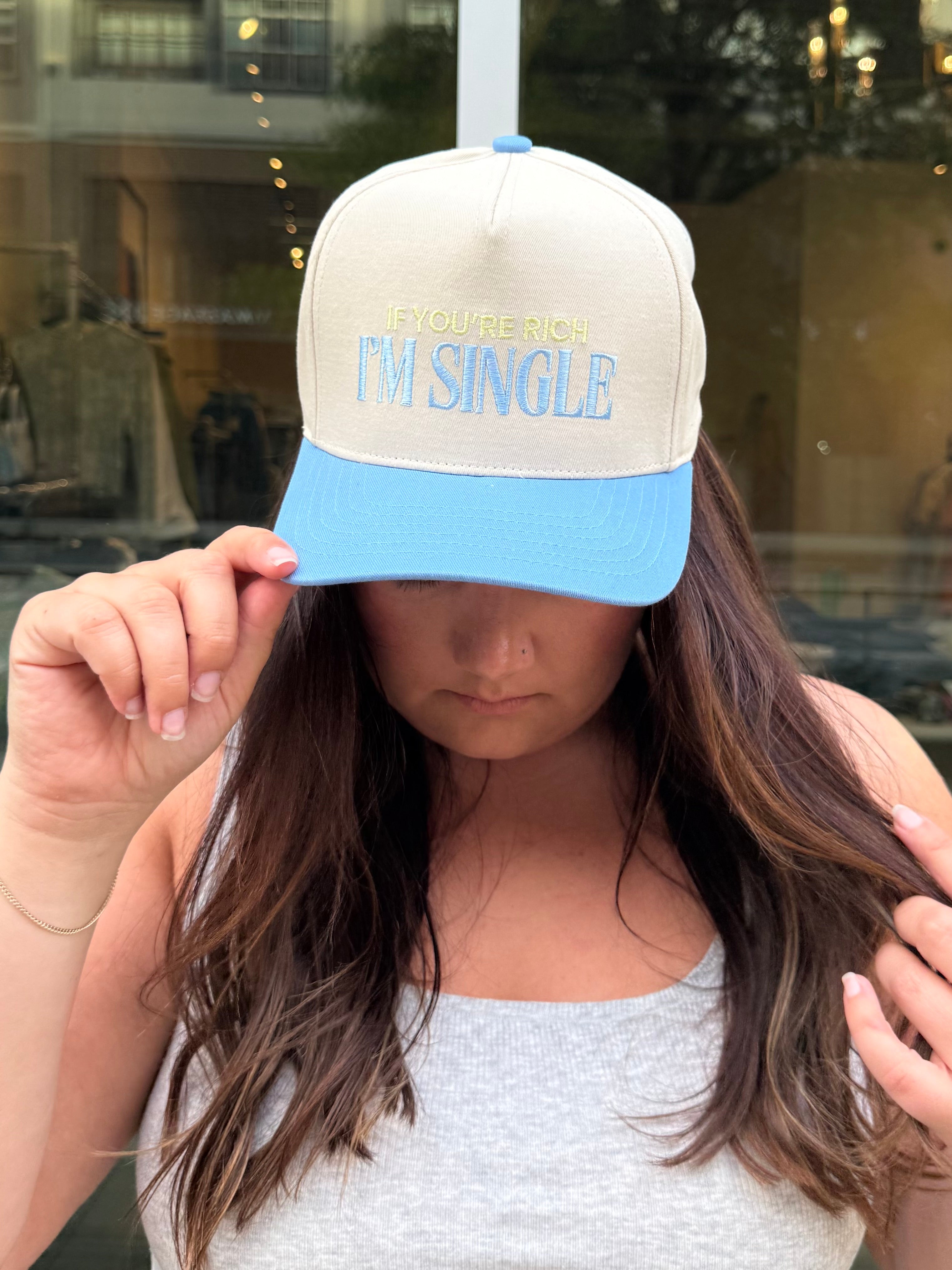 I'm Single Trucker Hat