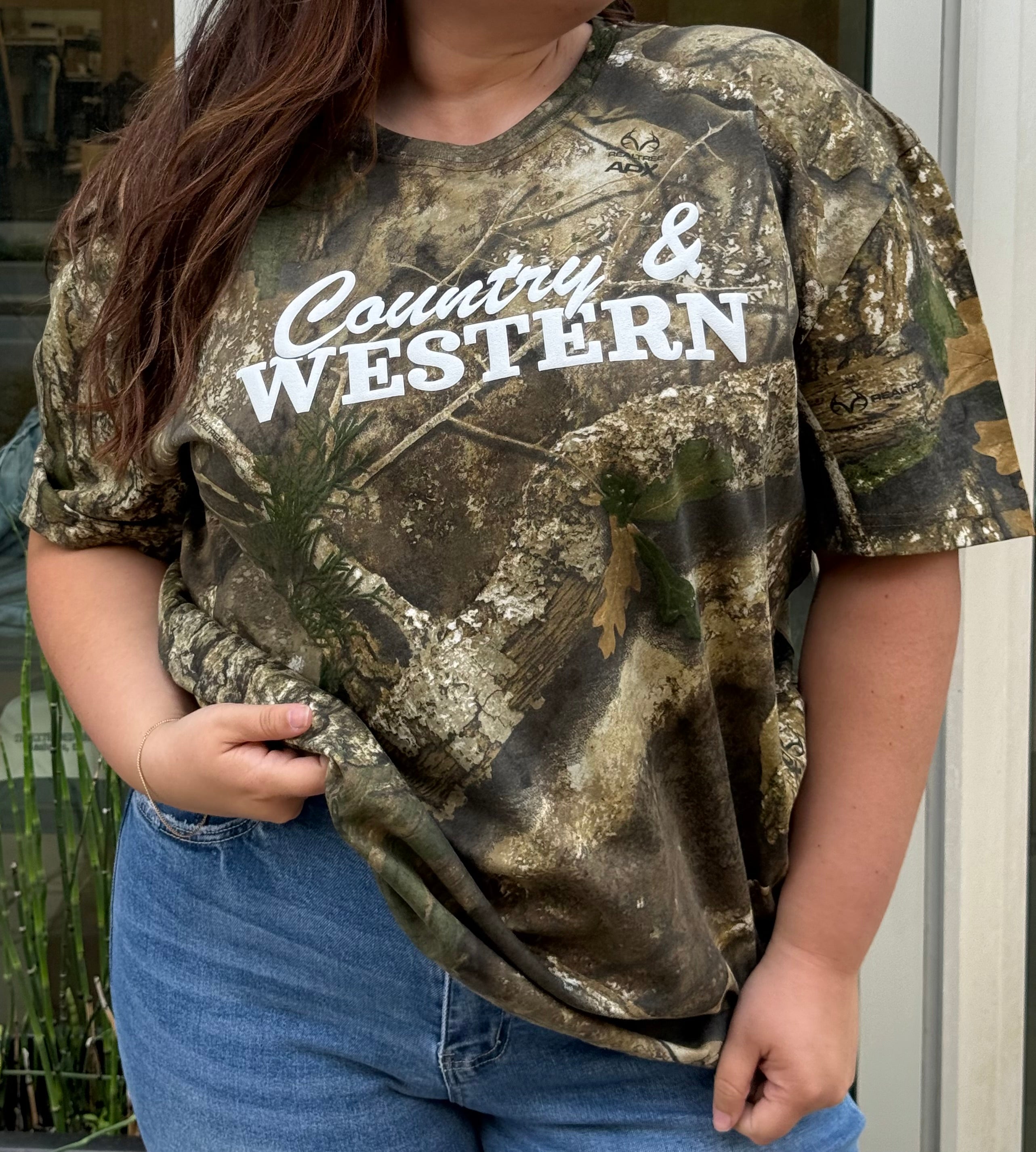Country and Western Camo Tee