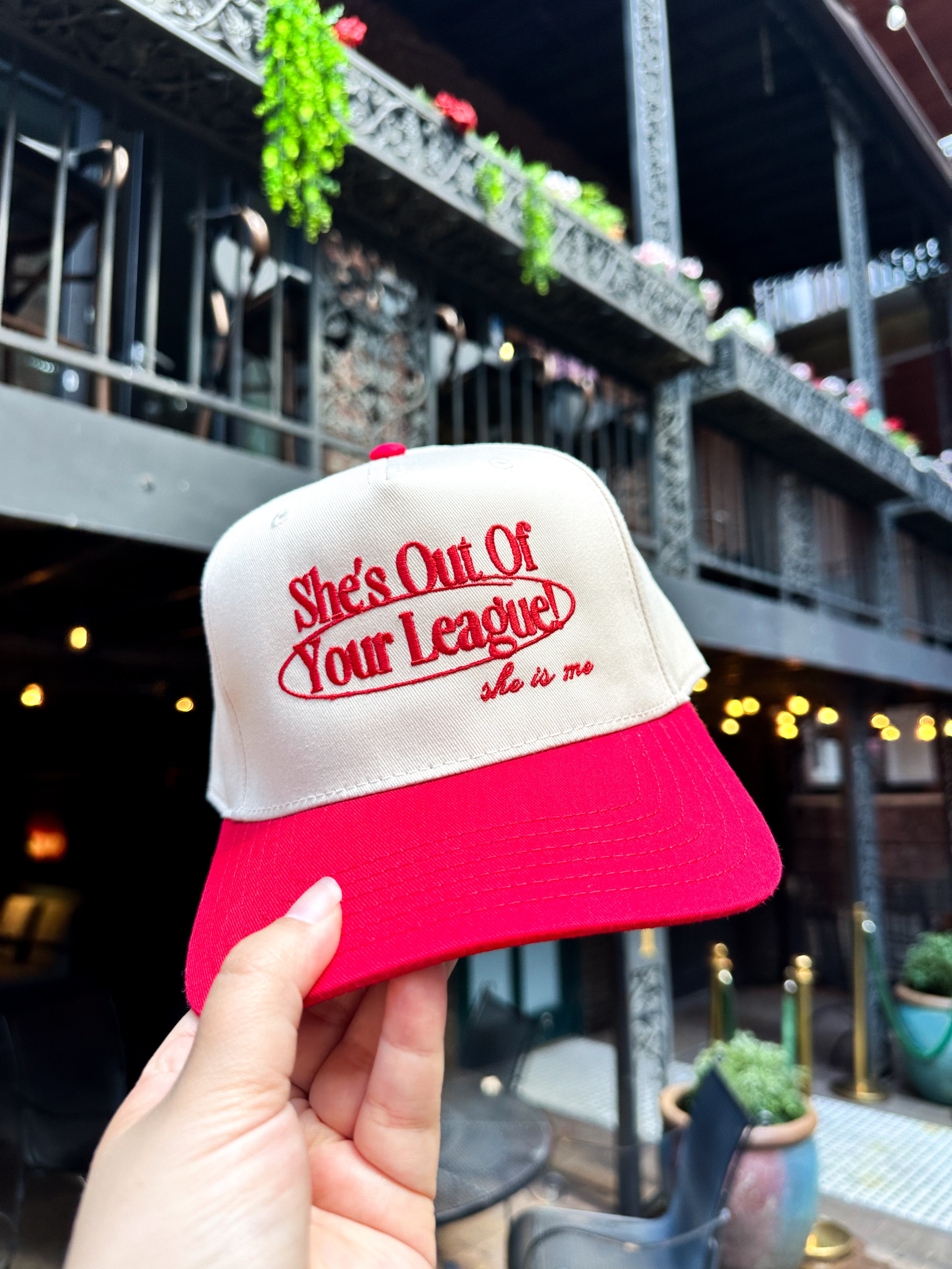 She's Out of Your League Trucker Hat