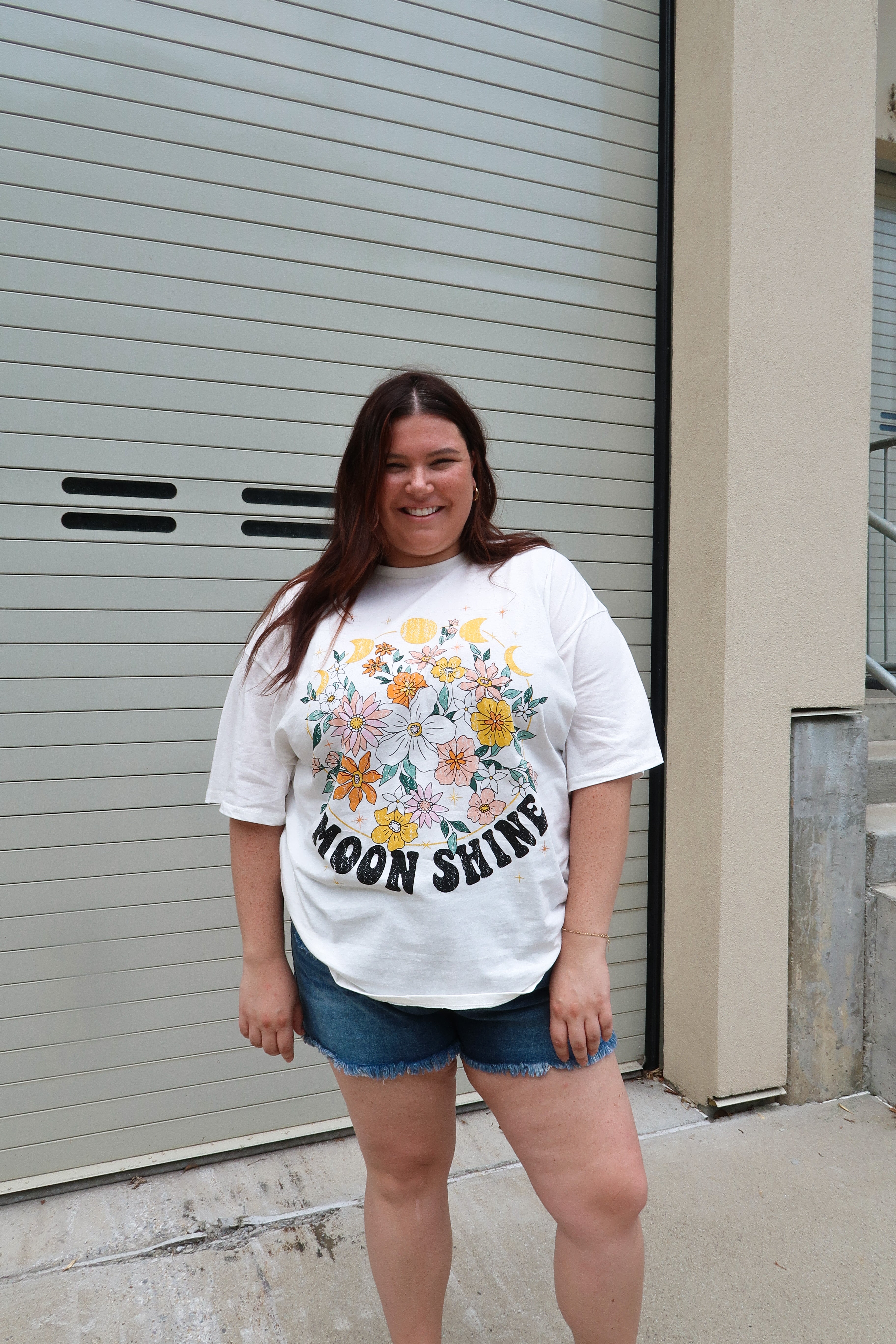 Floral Moon Shine Graphic Tee
