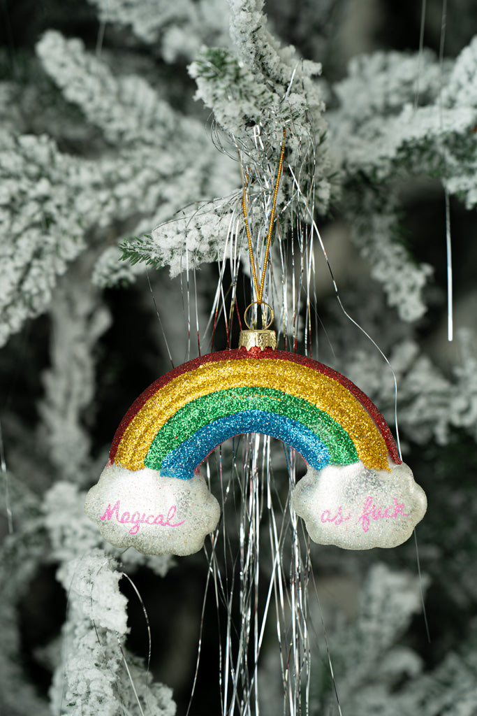 Magical AF Rainbow Ornament