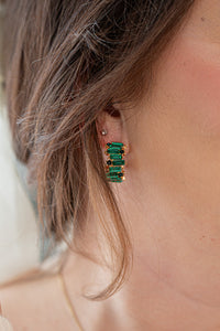 Goldstein Stone Hoops