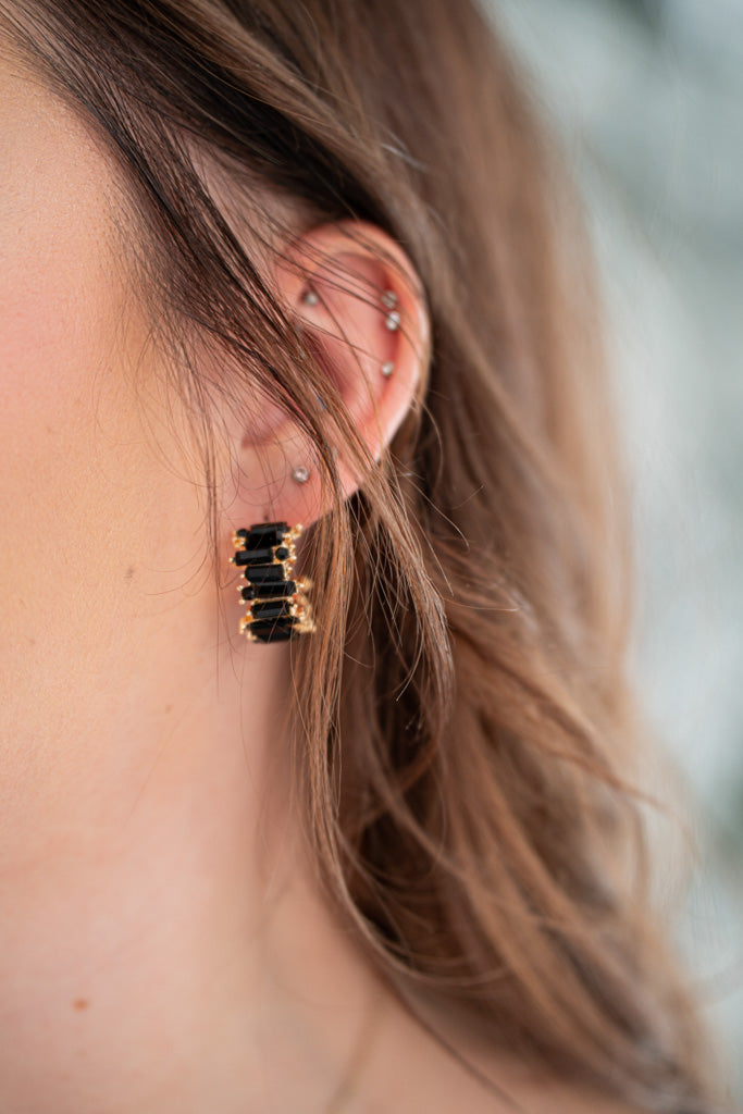 Goldstein Stone Hoops