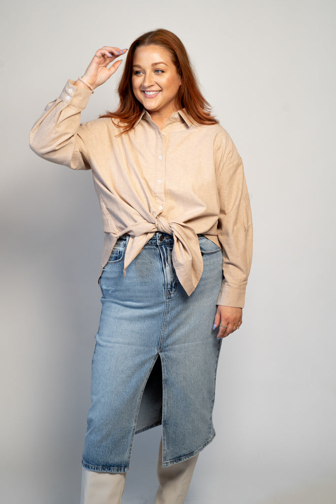 Daphne Button Down